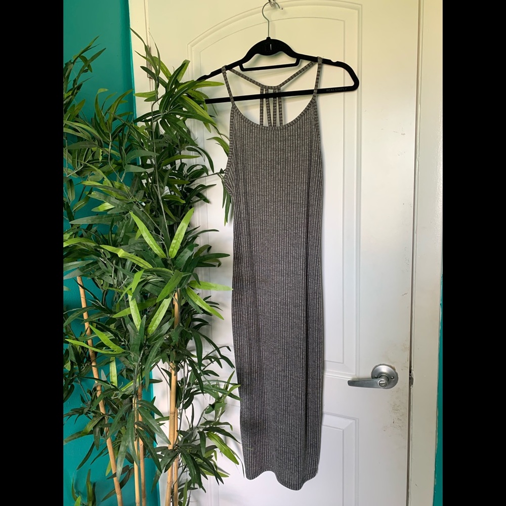 Cotton On Heather Gray Long Tight Dress